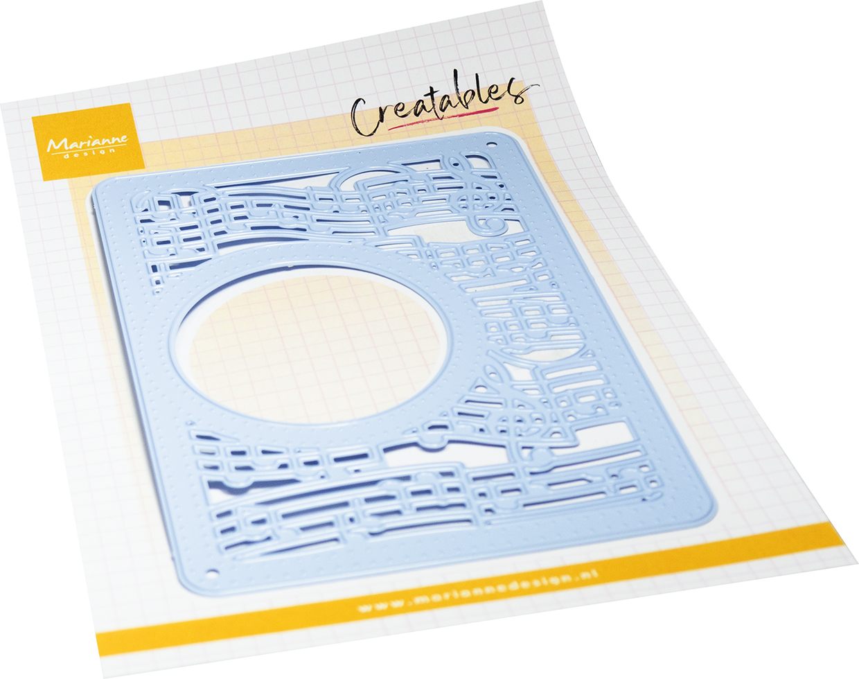 LR0911 Metal Die Marianne Design Creatables -Musical Frame (A6)