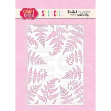SC009 Stencil Ferns  Craft & You Design