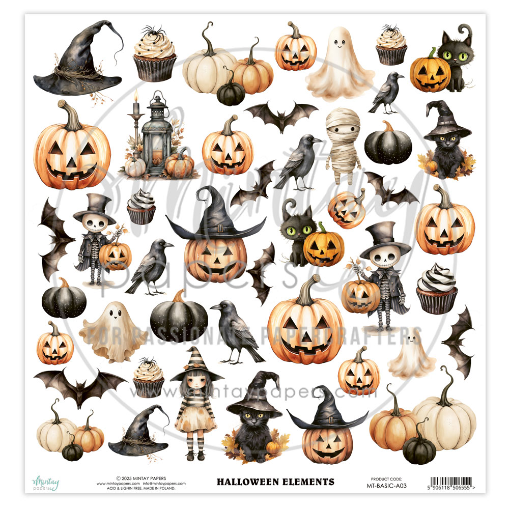 MT-BASIC-A03 Sheet 30.5 x 30.5 cm with elements to cut