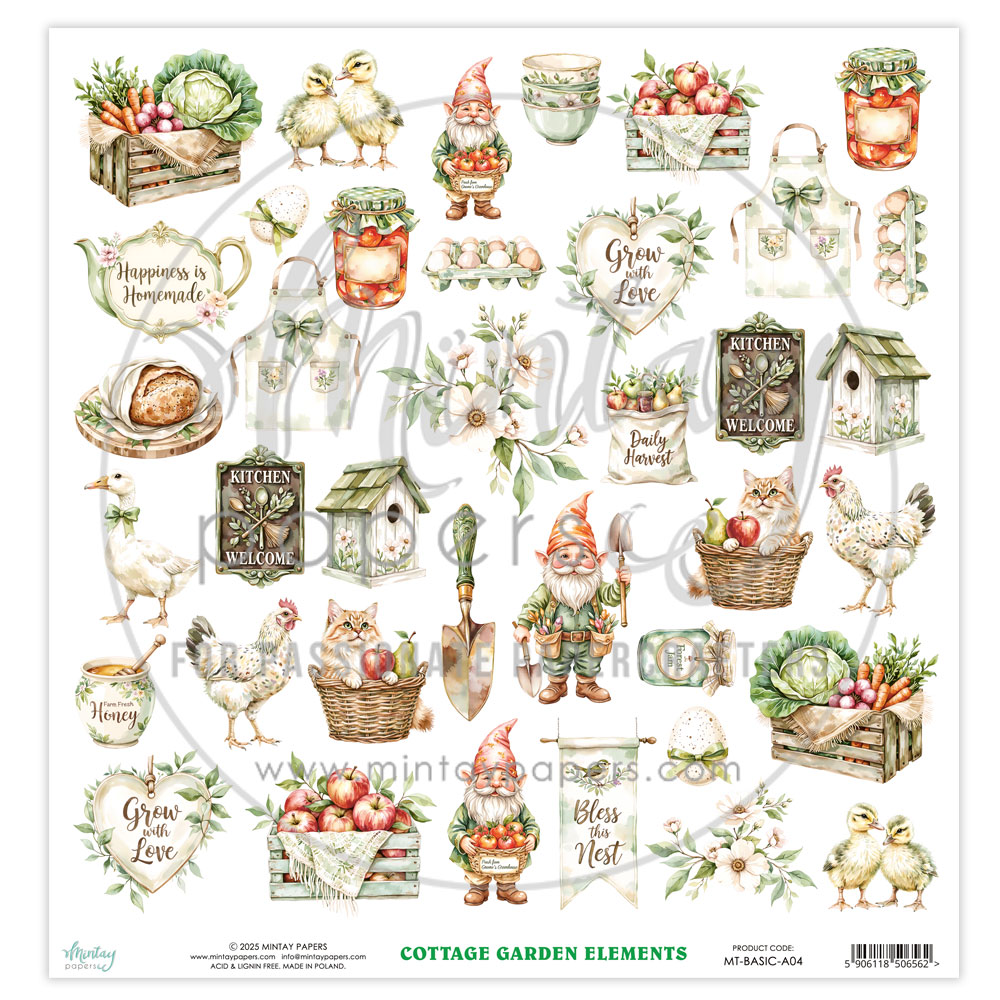 MT-BASIC-A04 Sheet 30.5 x 30.5 cm with elements to cut