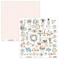 MT-COH-09  COTTAGE HEART-double-sided paper with elements 30.5x30.5cm