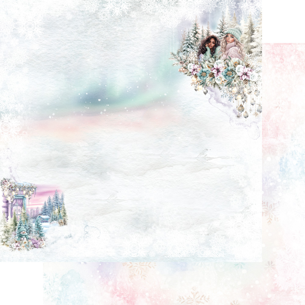 AA-MOTLN-12 Alchemy of Art - 6x6'' - A SET OF PAPERS Magic of the Northern Lights