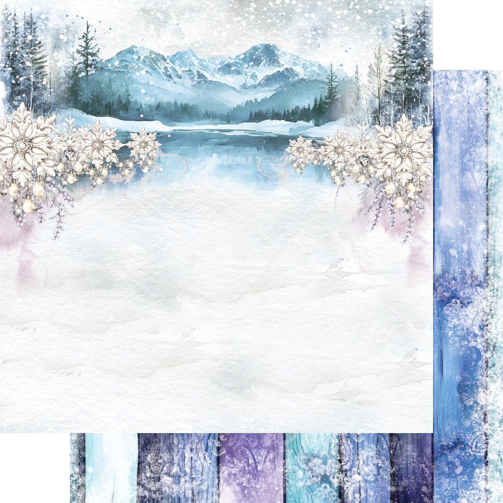 AA-MOTLN-12 Alchemy of Art - 6x6'' - A SET OF PAPERS Magic of the Northern Lights