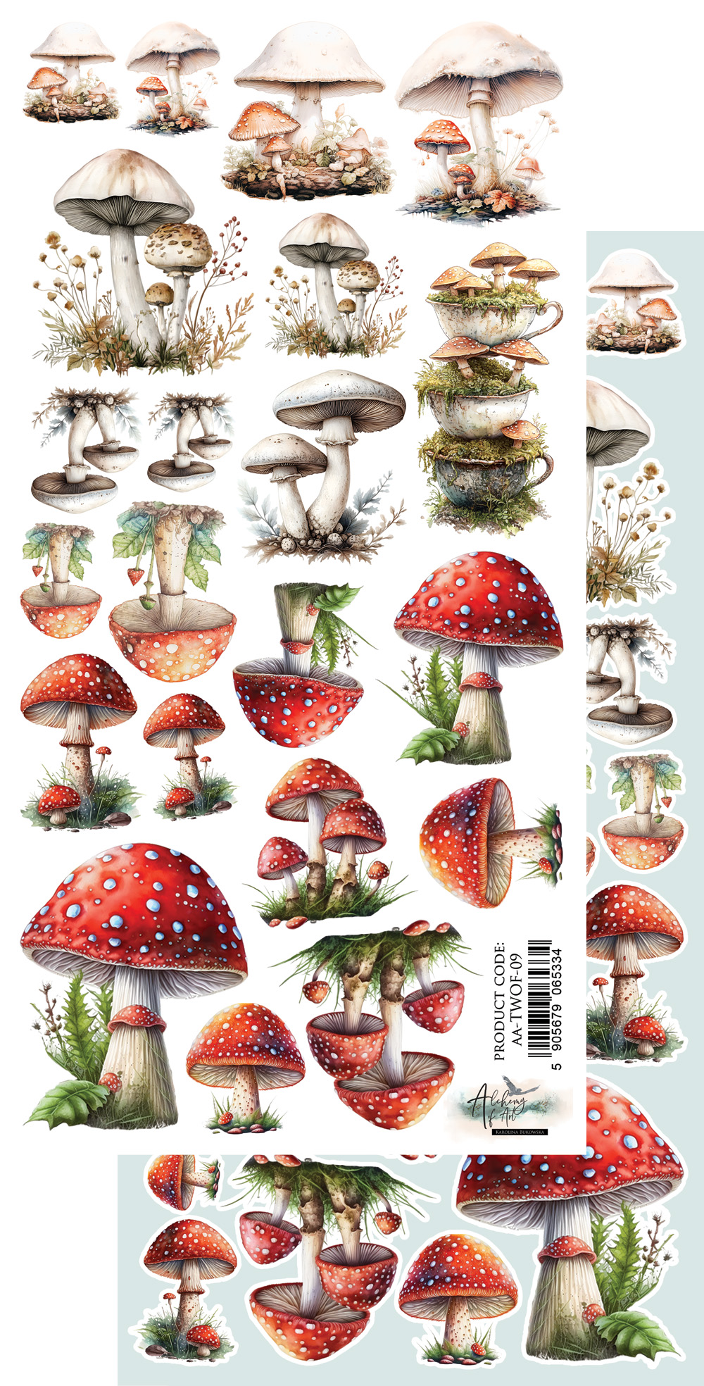 AA-TWOF-09 Paper sheet 6x12'' In World of fairies/Świat Wróżek