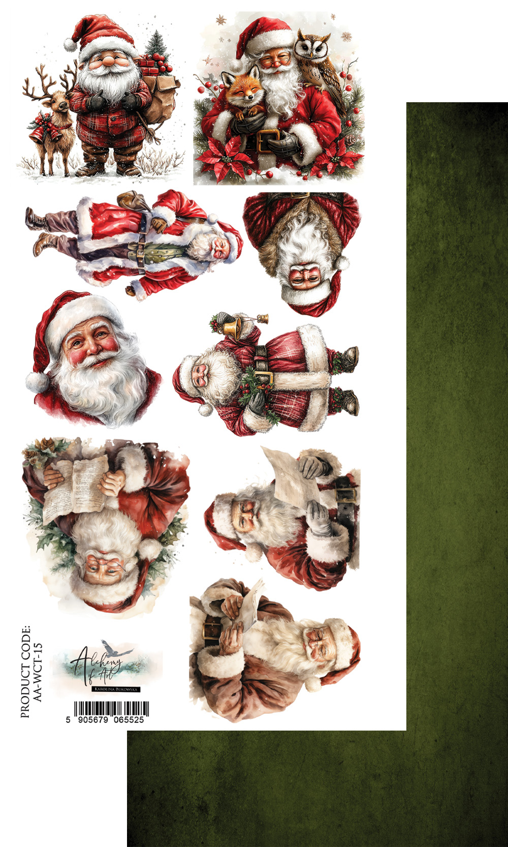 AA-WCT-15 Paper sheet 6x12'' Wonderful Christmas Time