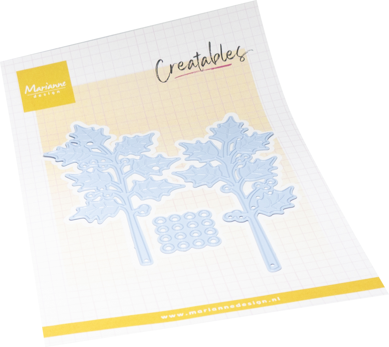 LR0914 Metal Die Marianne Design Creatables -Holly Sprigs