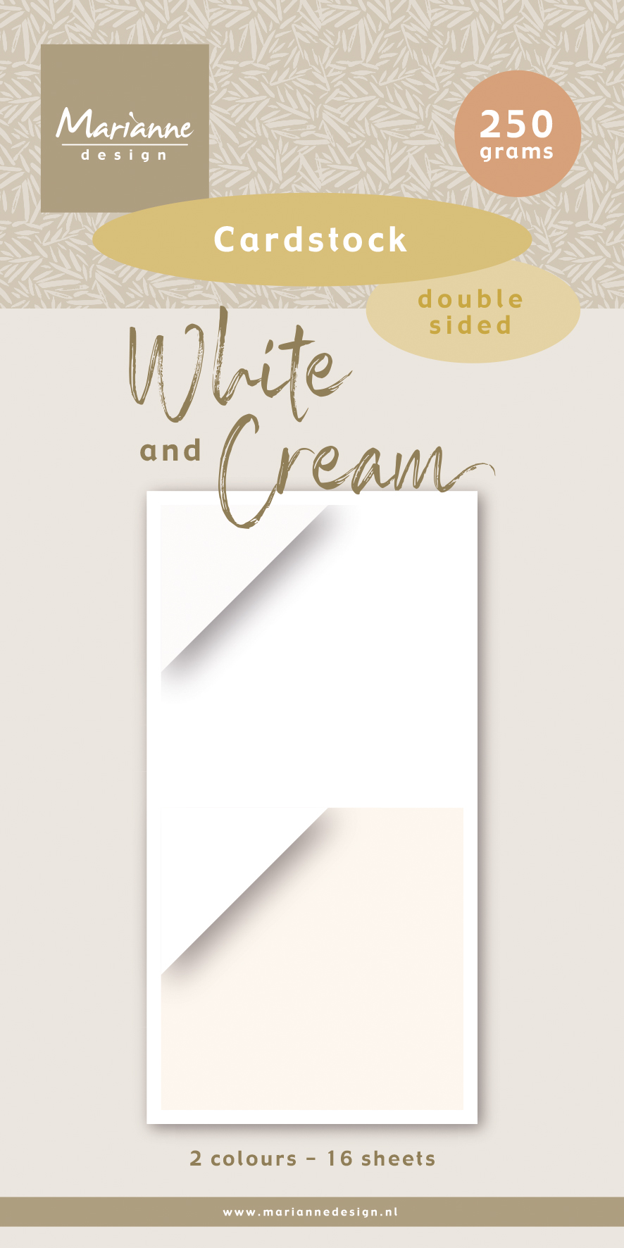 PK9211 White & Cream- Cardstock