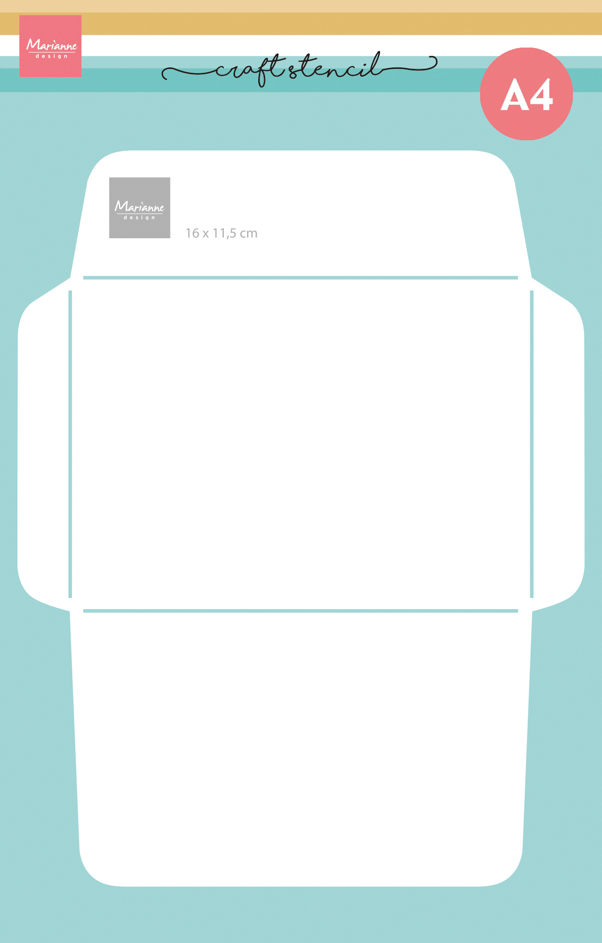 PS8187 Mask Marianne Design - A4 - Envelope 11.5 x 16 cm