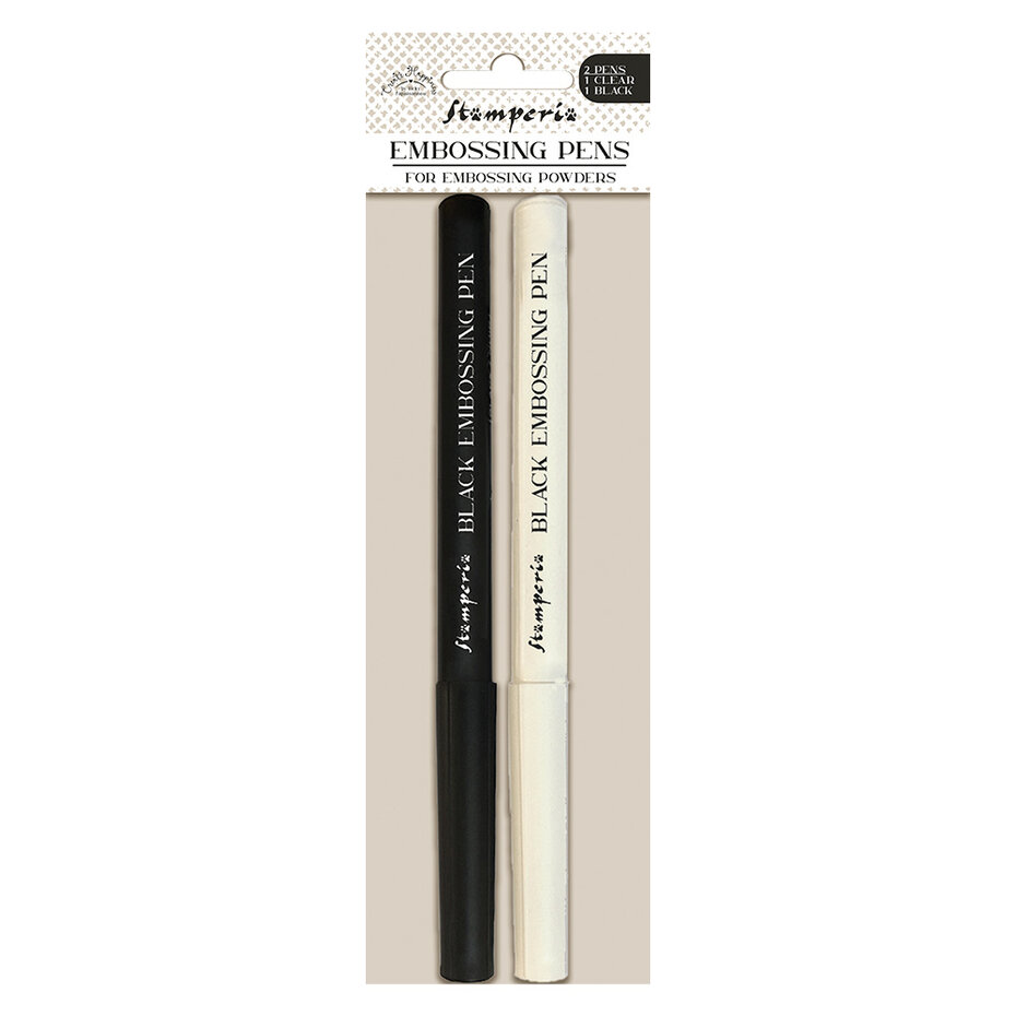 WYPP Stamperia Embossing Pens Clear & Black