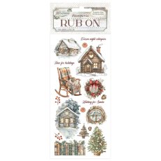 DFLRB178 Stamperia The Owl's House Rub-on 4x8,5 Inch Cottage