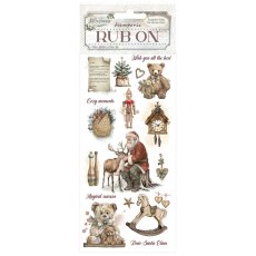 DFLRB179 Stamperia The Owl's House Rub-on 4x8,5 Inch Teddy Bears