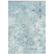 DFSA41056 The Owl's House A4 Rice Paper-Snowflakes