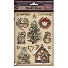 KLSP187  Stamperia Stamperia The Owl's House A5 Colored Wooden Shape 