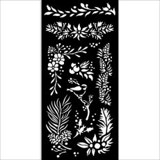 KSTDL127  Stamperia The Owl's House Thick Stencil 12x25cm -  Branches 