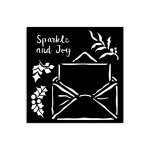 KSTDS53 Stamperia The Owl's House Thick Stencil 12x12cm -Letter
