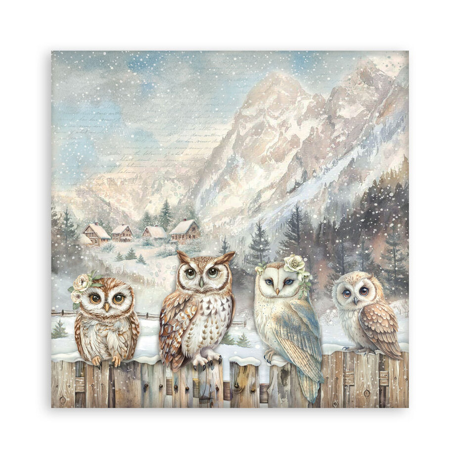 SBBXLB28 Stamperia The Owl's House 30,5x30,5 cm Paper Pack Maxi (Single Face)