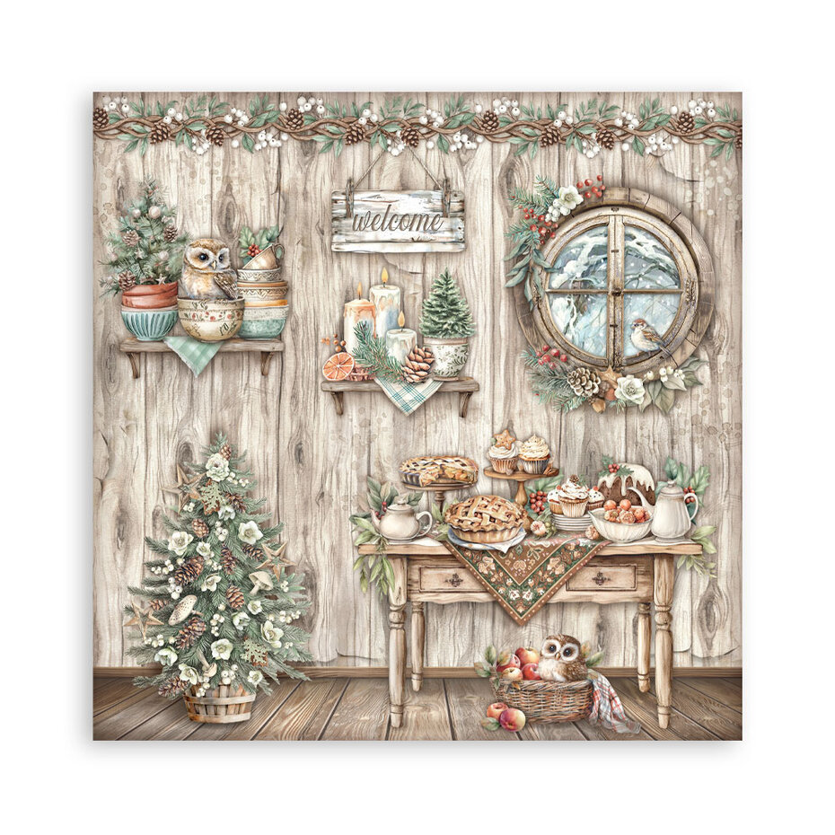 SBBXLB28 Stamperia The Owl's House 30,5x30,5 cm Paper Pack Maxi (Single Face)
