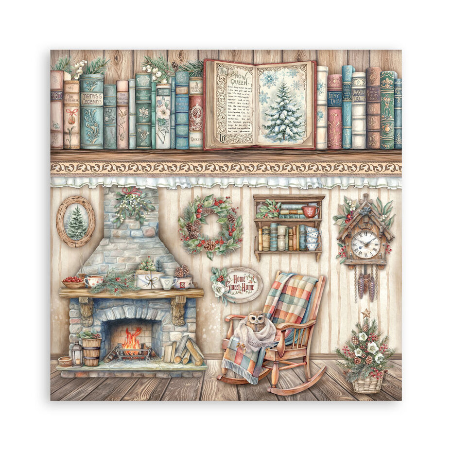 SBBXLB28 Stamperia The Owl's House 30,5x30,5 cm Paper Pack Maxi (Single Face)