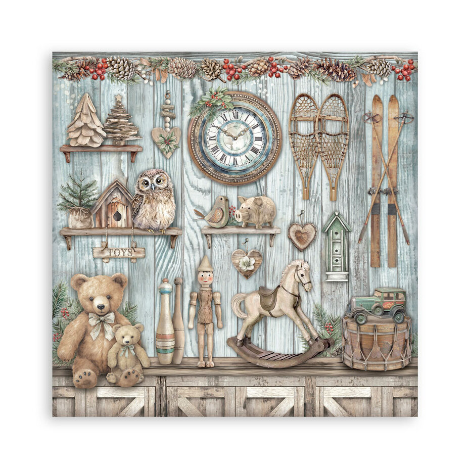SBBXLB28 Stamperia The Owl's House 30,5x30,5 cm Paper Pack Maxi (Single Face)