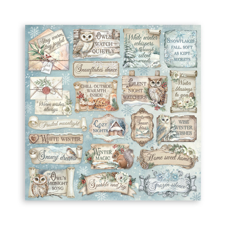 SBBXLB28 Stamperia The Owl's House 30,5x30,5 cm Paper Pack Maxi (Single Face)