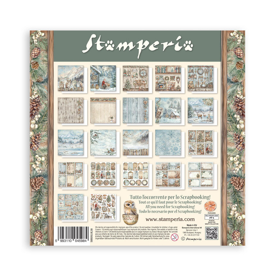 SBBXLB28 Stamperia The Owl's House 30,5x30,5 cm Paper Pack Maxi (Single Face)