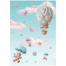 DFSA41046 Candy Christmas A4 Rice Paper-Air Balloons