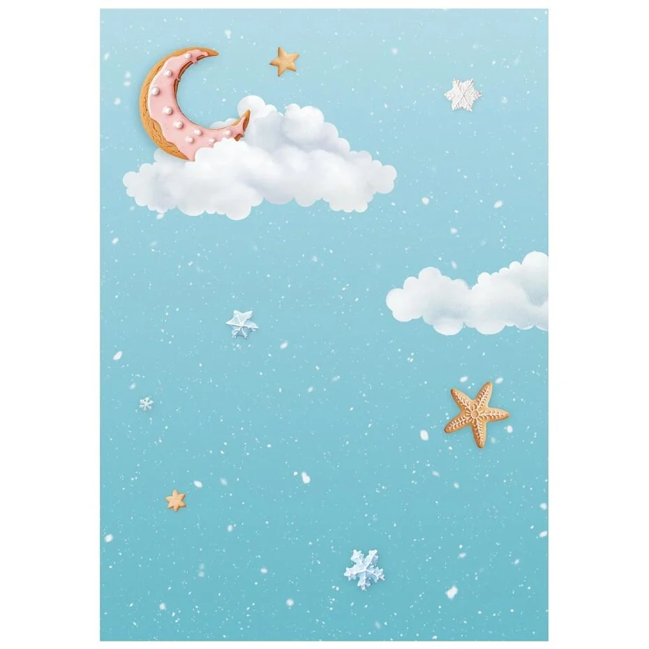DFSAK6043 Stamperia Candy Christmas A6 Rice Paper Backgrounds (8pcs)
