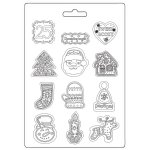 K3PTA5675 Stamperia Candy Christmas A5 Soft Mould Elements
