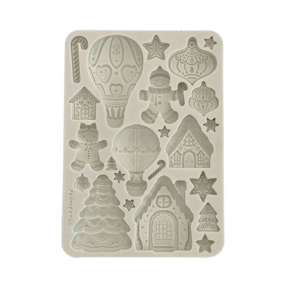 KACMA583 Candy Christmas A5 Silicon Mould Gingerbreads