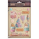KLSP186 Stamperia Candy Christmas A5 Colored Wooden Shape