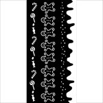 KSTDL125 Stamperia The Owl's House Thick Stencil 12x25cm - Stripes