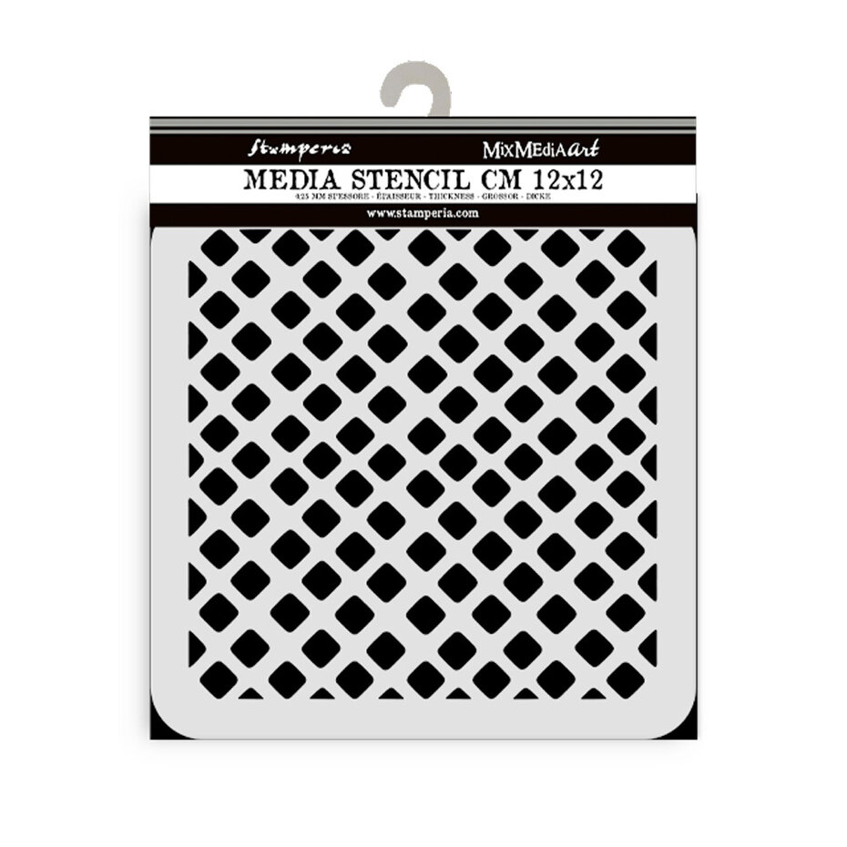 KSTDS50 Stamperia Candy Christmas Thick Stencil 12x12cm- Waffle Attern