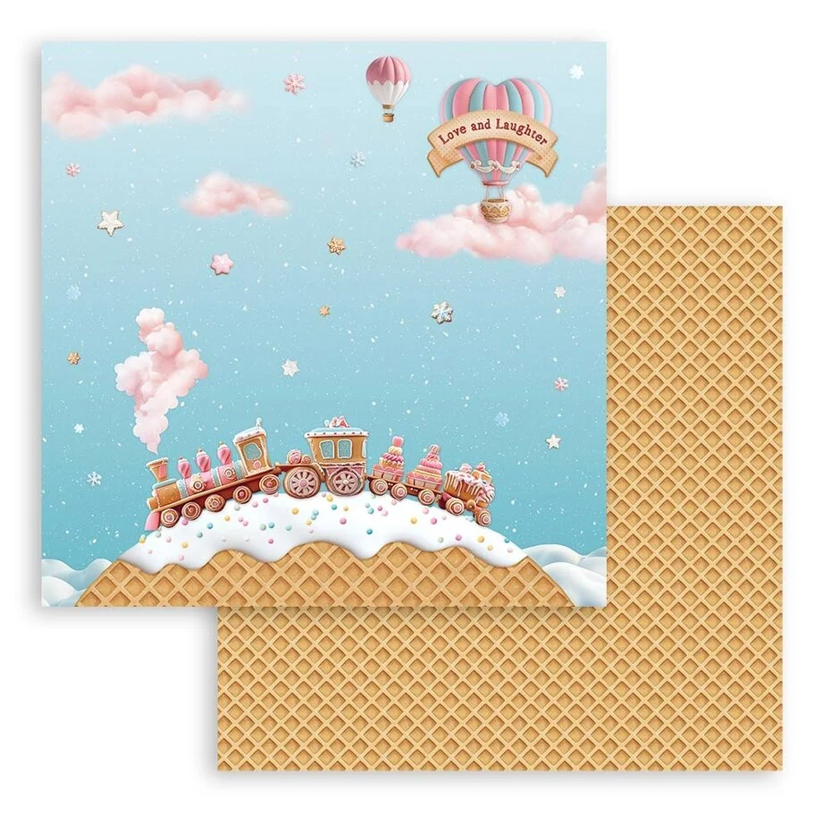 SBBL13 Stamperia Candy Christmas 12x12 Inch Paper Pack