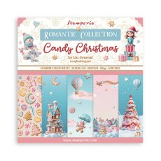 SBBS129  Stamperia  Candy Christmas  8x8 Inch Paper Pack