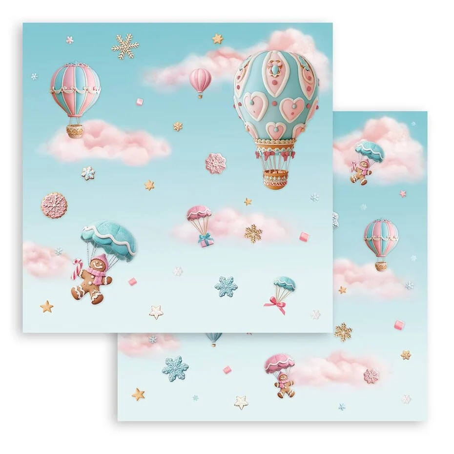SBBS129 Stamperia Candy Christmas 8x8 Inch Paper Pack