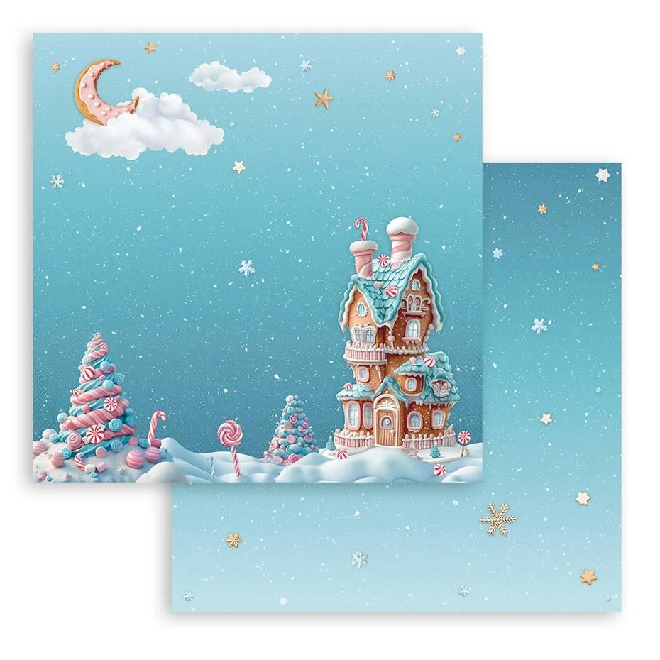 SBBS129 Stamperia Candy Christmas 8x8 Inch Paper Pack