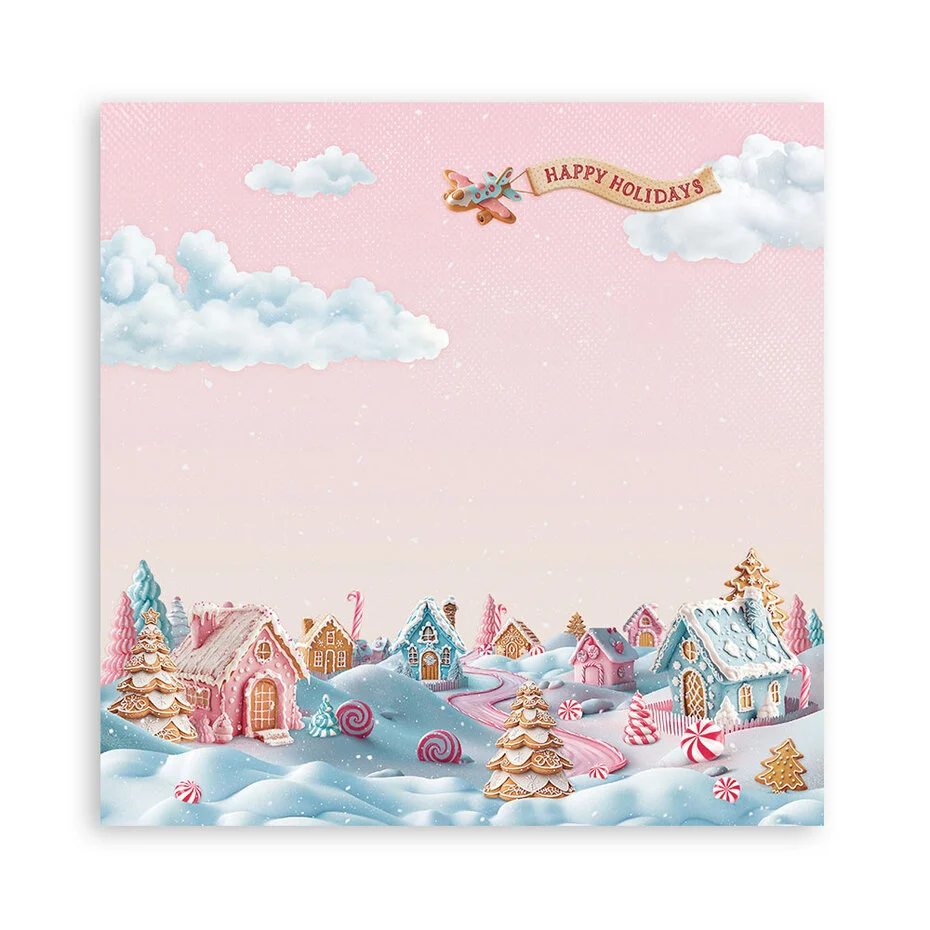 SBBSXB15 Stamperia Candy Christmas Paper Pack Maxi (Single Face)