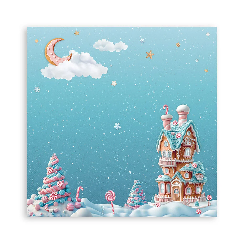 SBBSXB15 Stamperia Candy Christmas Paper Pack Maxi (Single Face)