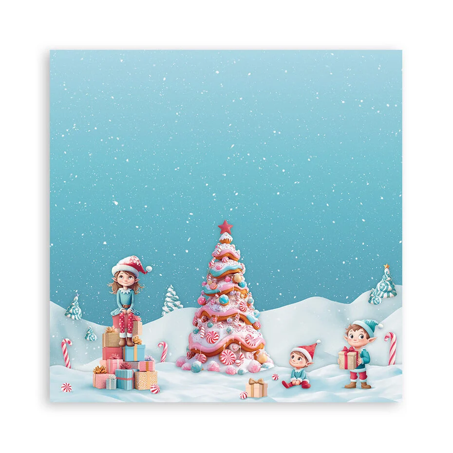 SBBSXB15 Stamperia Candy Christmas Paper Pack Maxi (Single Face)