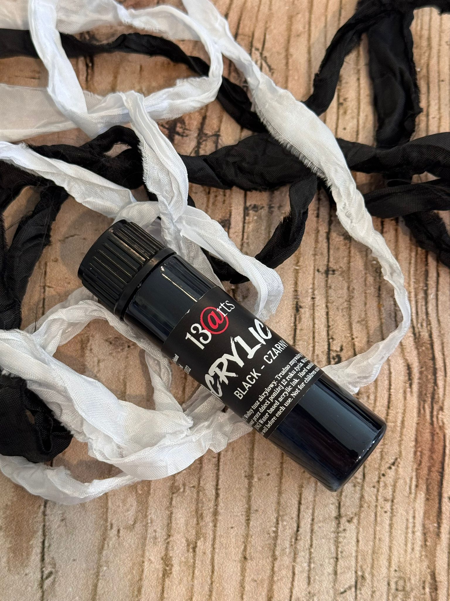 ARTACRI02 ACRYLIC INK Black 20ml - NEW bottle!