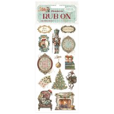 DFLRB183 Stamperia Alice in Christmas Rub-on 4x8,5 Inch Soldiers