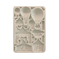 KACMA568 Stamperia Alice in Christmas A5 Silicon Mould Circus and Air Balloons