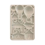 KACMA568 Stamperia Alice in Christmas A5 Silicon Mould Circus and Air Balloons