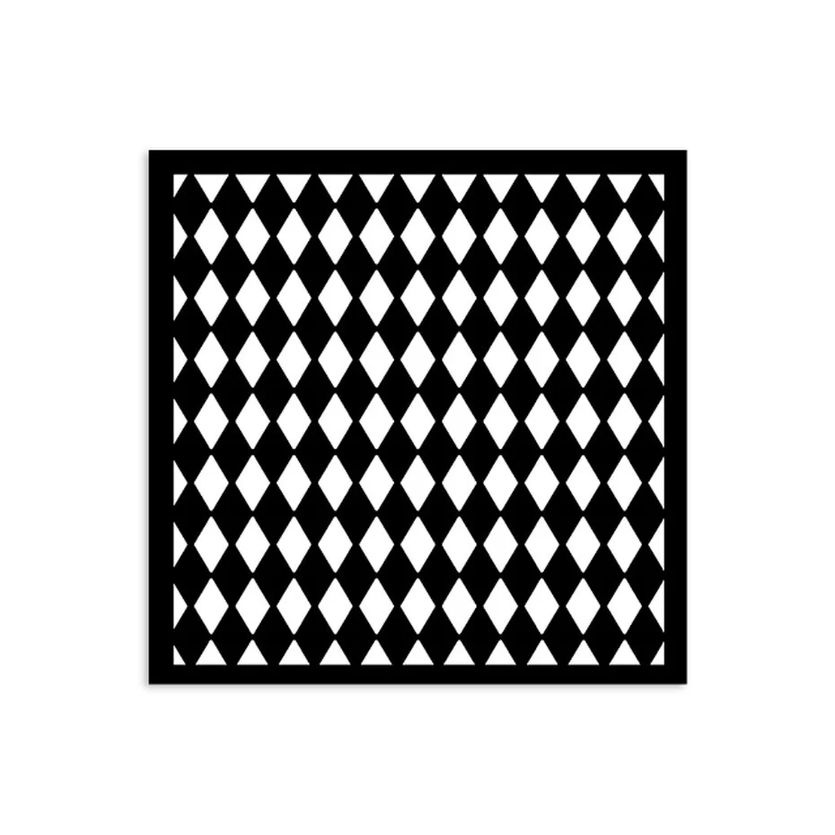 KSTDS54 Stamperia Alice in Christmas Thick Stencil 12x12cm- Rhombus Pattern