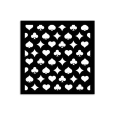 KSTDS55 Stamperia Alice in Christmas  Thick Stencil 12x12cm-  Poker Cards