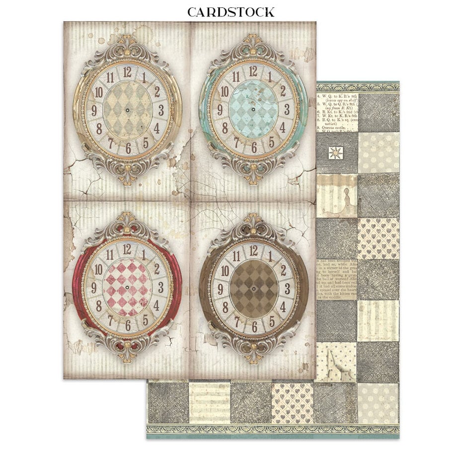 SBJK03 Alice in Christmas Junk Journal Backgrounds, Stickers, Cut-Outs