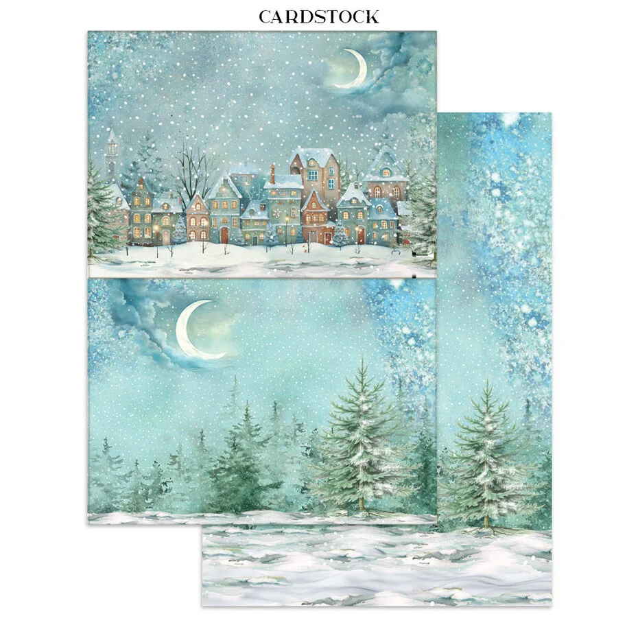 SBJK03 Alice in Christmas Junk Journal Backgrounds, Stickers, Cut-Outs