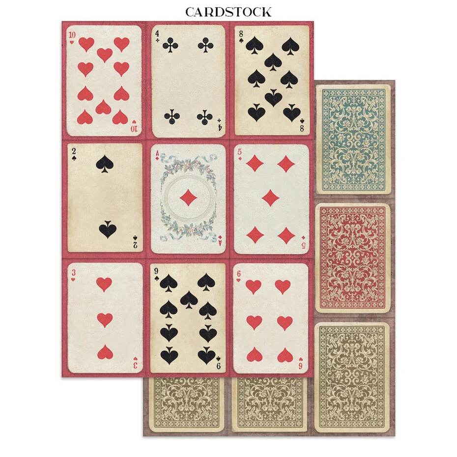 SBJK03 Alice in Christmas Junk Journal Backgrounds, Stickers, Cut-Outs