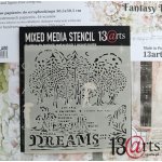 ARTFLA16 Stencil Magical Dreams, FANTASY LAND