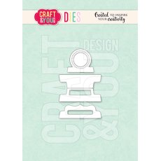 CW363 Cutting Die -Folder Tabs- Craft&You Design